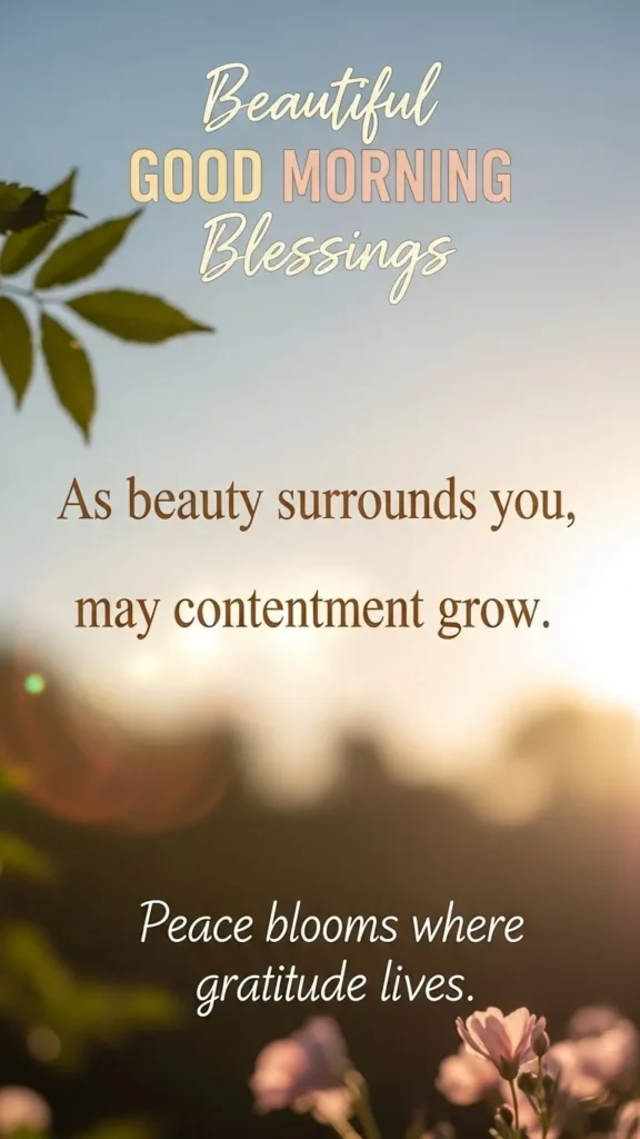 Beautiful Good Morning Blessings