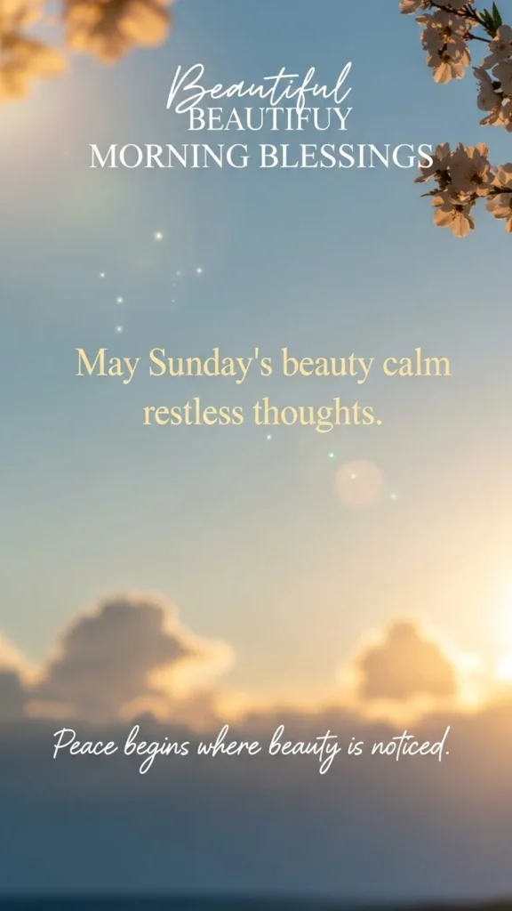 Beautiful Sunday Morning Blessings