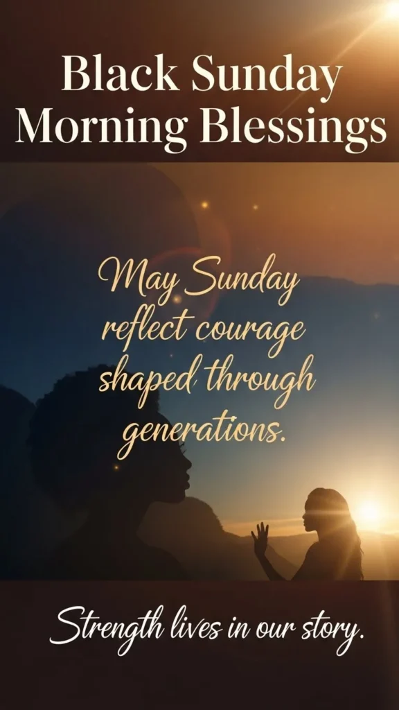Black Sunday Morning Blessings