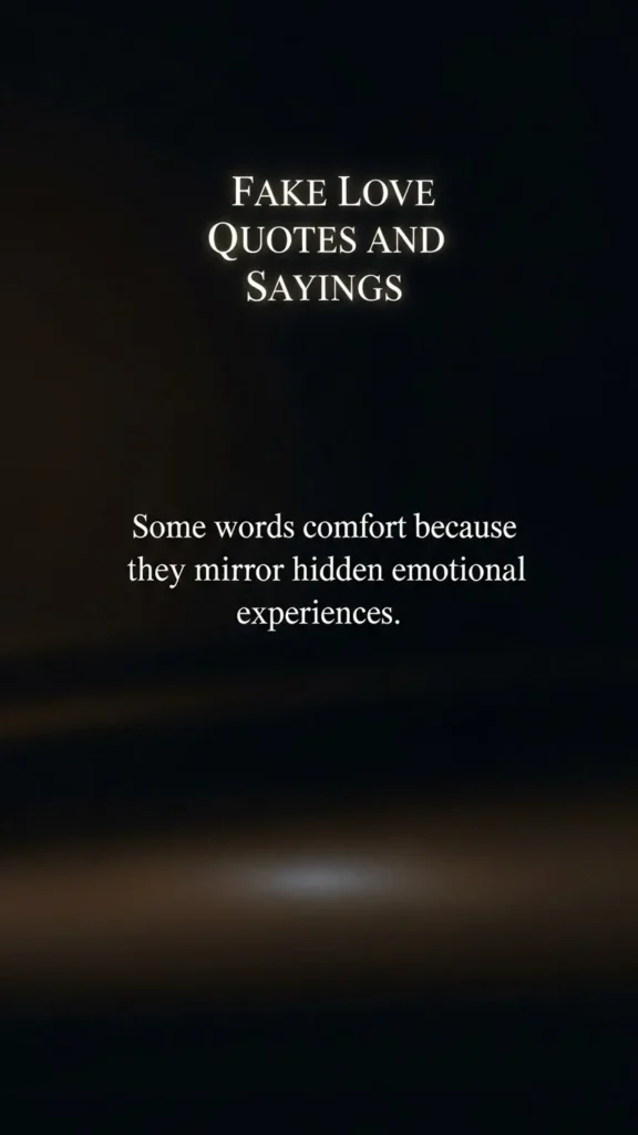 Fake Love Quotes and Sayings