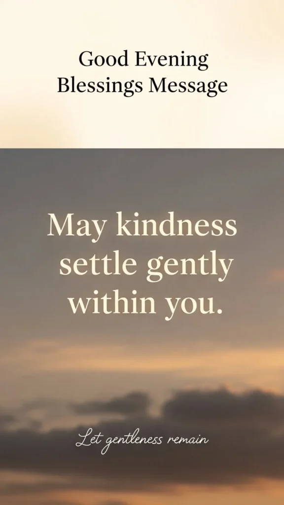 Good Evening Blessings Message