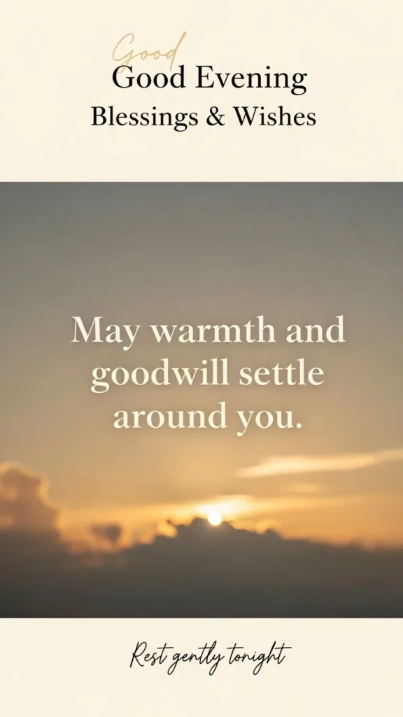 Good Evening Blessings & Wishes