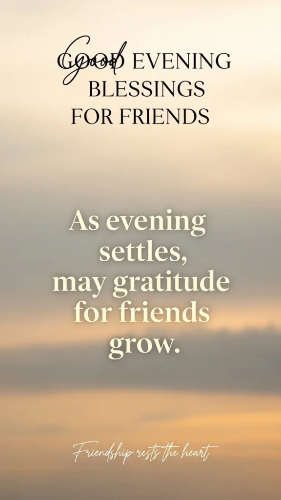 Good Evening Blessings for Friends