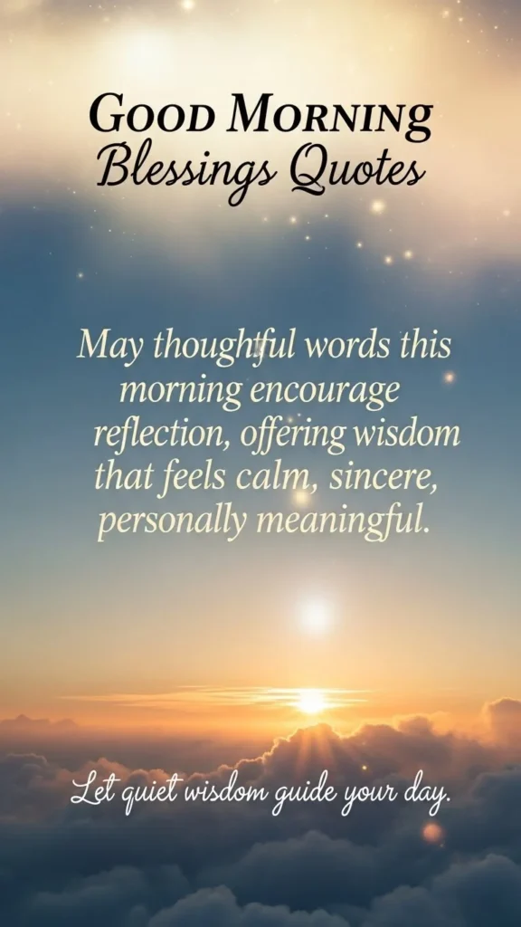 Good Morning Blessings Quotes