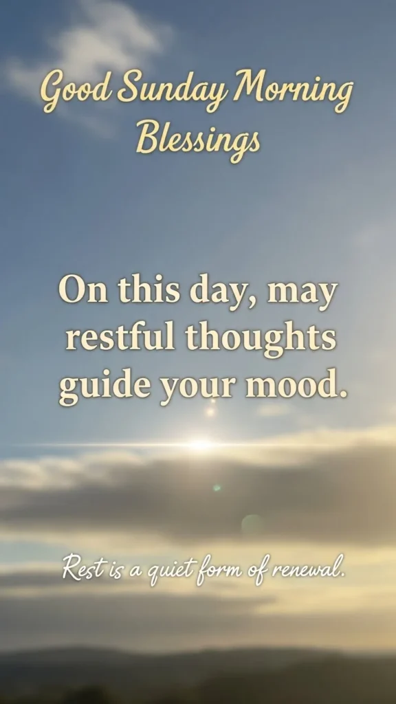 Good Sunday Morning Blessings
