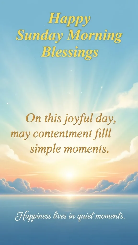 Happy Sunday Morning Blessings