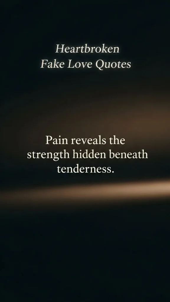 Heartbroken fake love quotes
