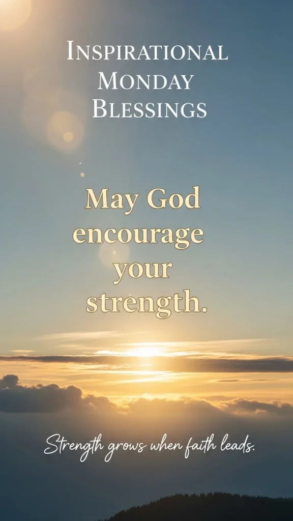 Inspirational Monday blessings