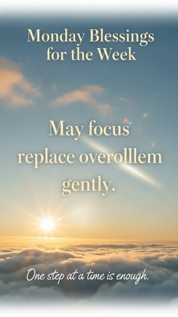 Monday blessings for the week