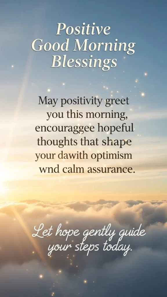 Positive Good Morning Blessings