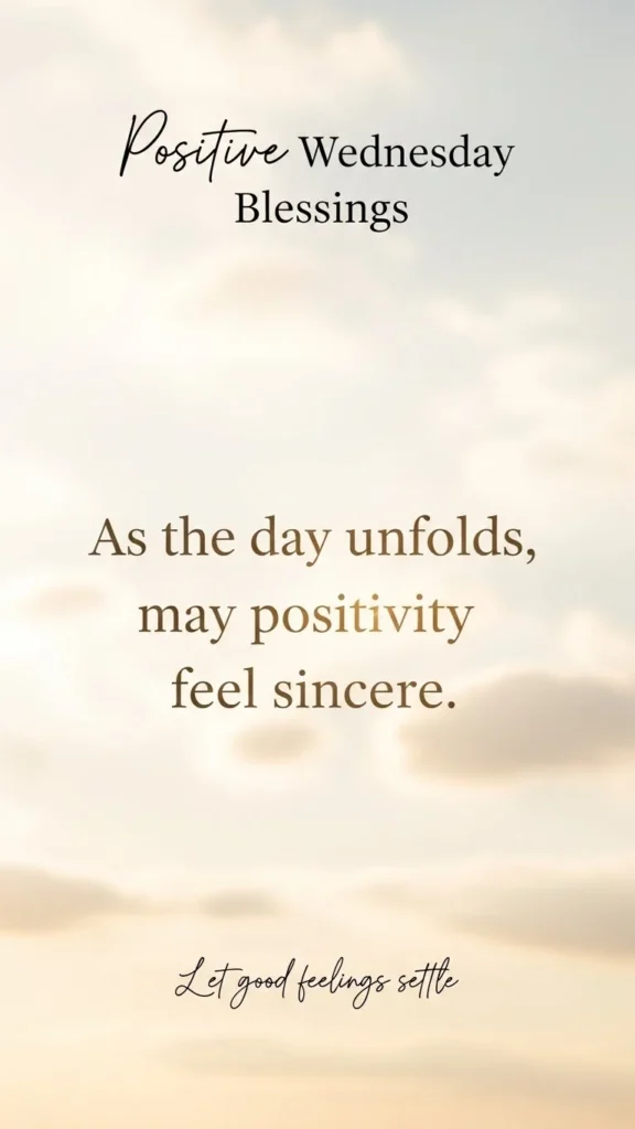 Positive Wednesday Blessings