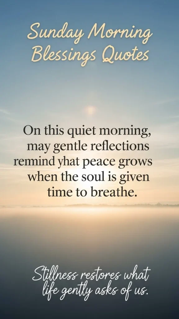 Sunday Morning Blessings Quotes