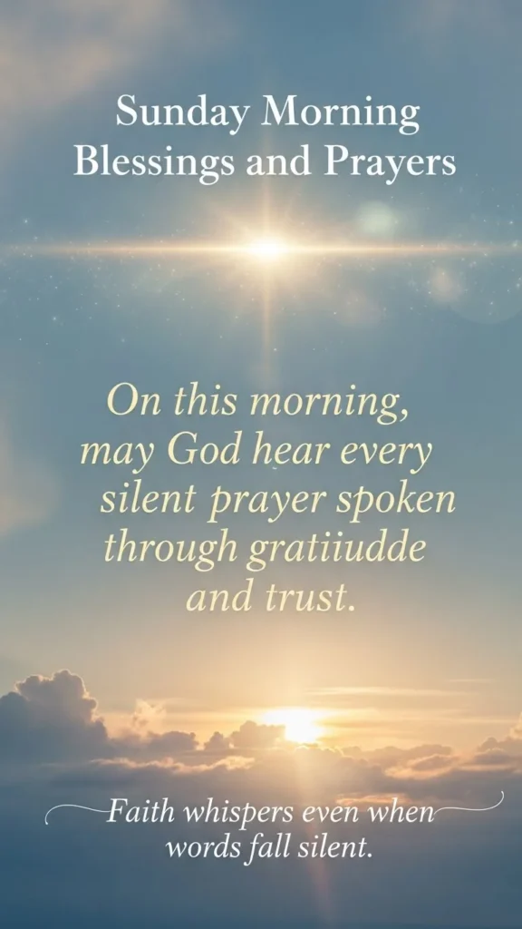 Sunday Morning Blessings and Prayers