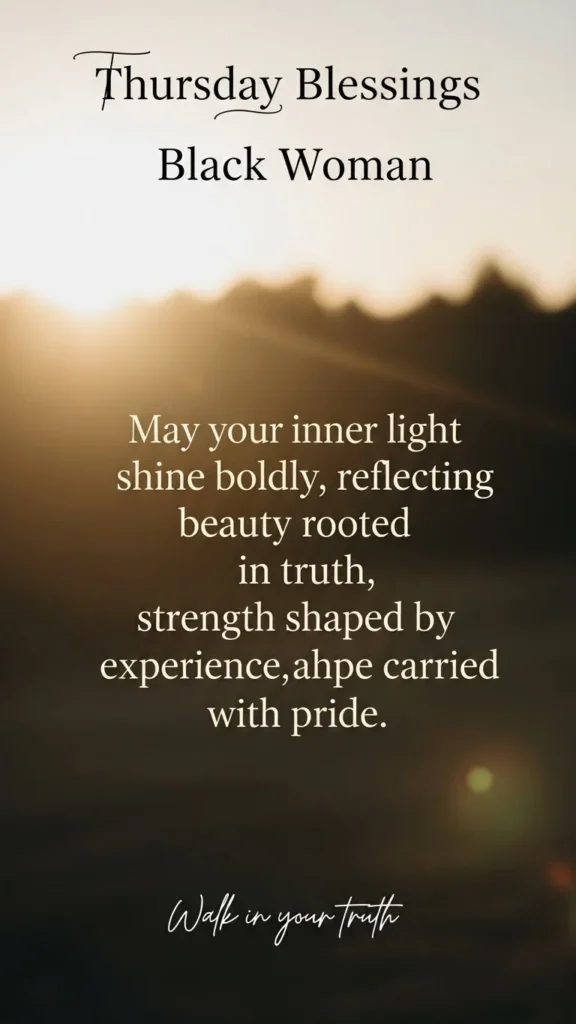 Thursday Blessings Black Woman