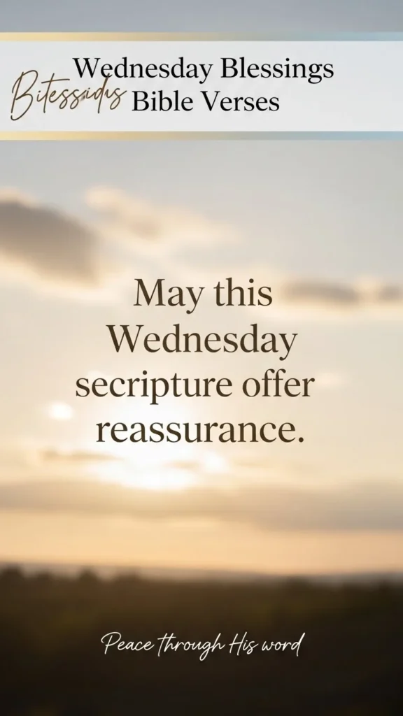 Wednesday Blessings Bible Verses