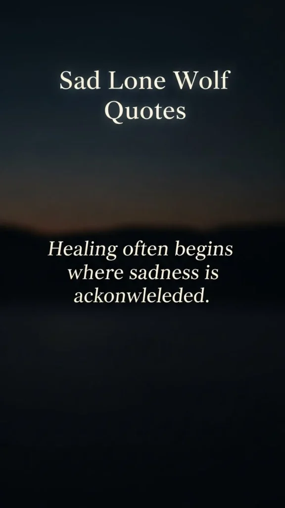 sad lone wolf quotes